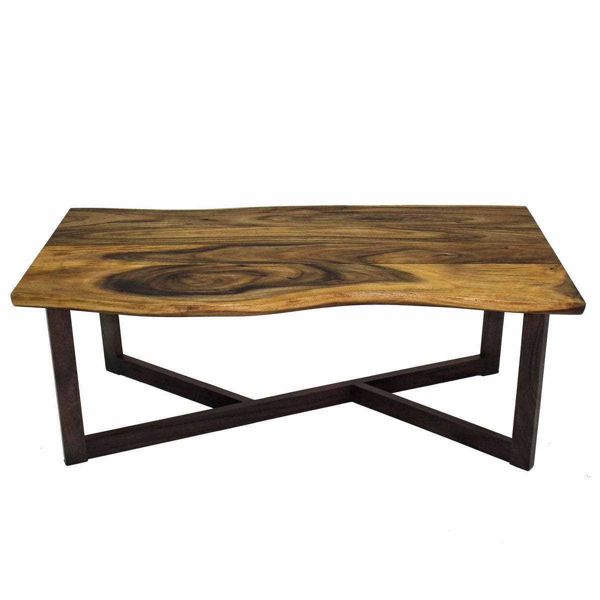 Rustic Wood Slab Coffee Table