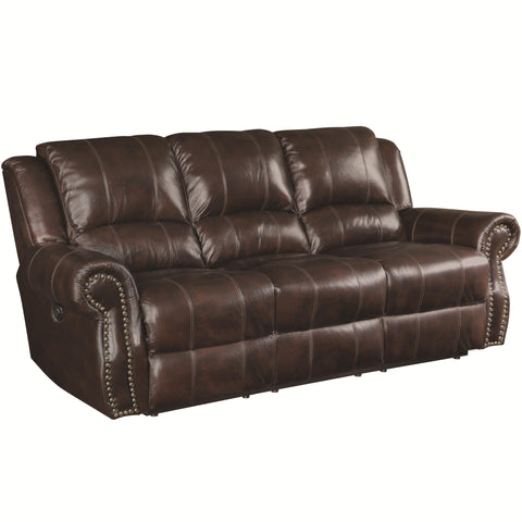 Alba Top Grain Leather Reclining Sofa